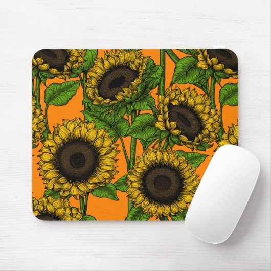 Sonnenblumen Mousepad (Mit Mouse)