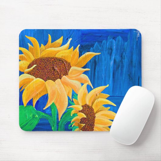 Sonnenblumen Mousepad (Mit Mouse)