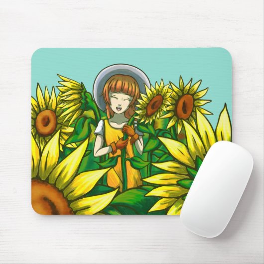 Sonnenblumen Mousepad (Mit Mouse)