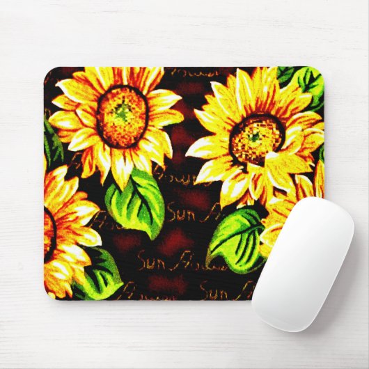 Sonnenblumen Mousepad (Mit Mouse)