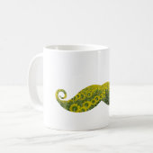 Sonnenblumen Mustache Weiße klassische Tasse (Vorderseite Links)