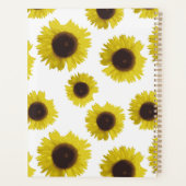 Sonnenblumen-Muster Blumenmuster Benutzerdefiniert Planer (Rückseite)