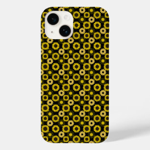 Sonnenblumen Muster bx4 Black BG Case-Mate iPhone 14 Hülle