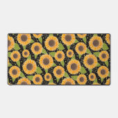 Sonnenblumen-Muster Fun-Gelbe Inspirivität Schreibtischunterlage (Vorderseite)