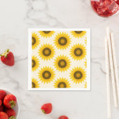 Sonnenblumen-Muster  Serviette (Beispiel)