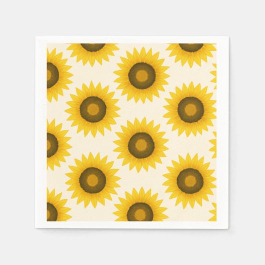 Sonnenblumen-Muster  Serviette (Vorderseite)