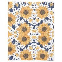 Sonnenblumen-Muster stilvolle Decke fürs neue Zuha