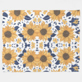 Sonnenblumen-Muster stilvolle Decke fürs neue Zuha (Vorderseite (Horizontal))