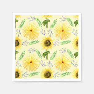 Sonnenblumen-Muster-Tischservietten Serviette