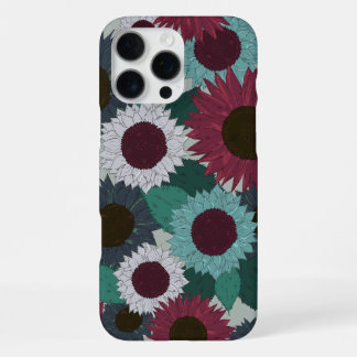 Sonnenblumen-Muster Warme Töne iPhone-Hülle iPhone 16 Pro Max Hülle