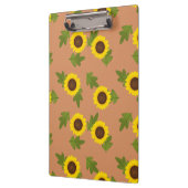 Sonnenblumen-Musterdesign – Hübsche Blumen-Ästheti Klemmbrett (Links)