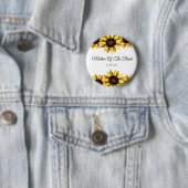 Sonnenblumen-Mutter-der-Braut-Blumenknopf Button (Beispiel)