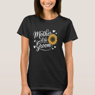 Sonnenblumen-Mutter des Bräutigams Hochzeitsdusche T-Shirt