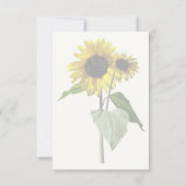 Sonnenblumen Mutter und Kind RSVP Karte (Rückseite)