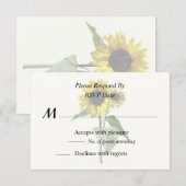 Sonnenblumen Mutter und Kind RSVP Karte (Vorne/Hinten)