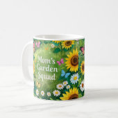 Sonnenblumen Muttergarten-Platz Kaffeetasse (Vorderseite Links)