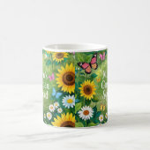 Sonnenblumen Muttergarten-Platz Kaffeetasse (Mittel)