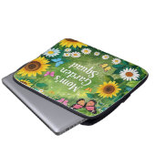 Sonnenblumen Muttergarten-Platz Laptopschutzhülle (Vorne Knopf)