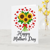 Sonnenblumen Muttertagskarte Karte (Gelbe Blume)