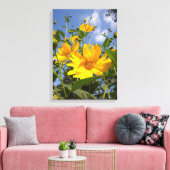 Sonnenblumen N Sky Wrapped Canvas Leinwanddruck (Insitu (Wohnzimmer))