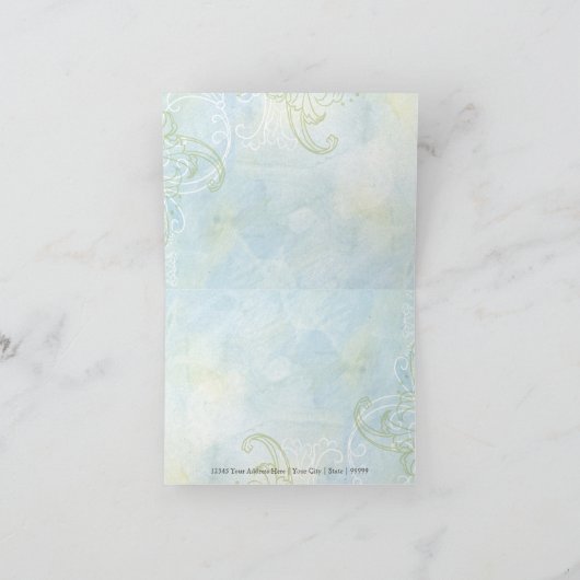 Sonnenblumen 'n Wirbel, Hochzeit danke Ihnen Hinwe (Innenseite)