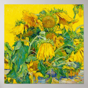 Sonnenblumen nach Van Gogh Poster
