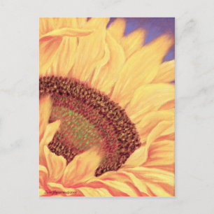 Sonnenblumen Nah Hochgelbe Malerei Blume Art Postkarte