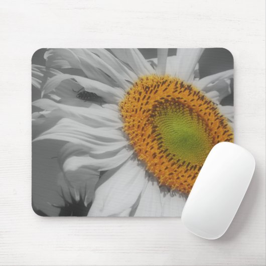 Sonnenblumen Nah Schwarz-weiße Mousepad (Mit Mouse)