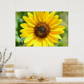 Sonnenblumen Nah-Up-Poster Poster (Küche)
