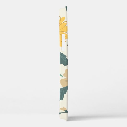 Sonnenblumen nahtlos Muster. Gelber Schwanz mit Case-Mate iPhone Hülle (Rückseite / Rechts)