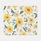 Sonnenblumen nahtlos Muster. Gelber Schwanz mit Fleecedecke (Vorderseite (Horizontal))