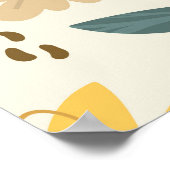 Sonnenblumen nahtlos Muster. Gelber Schwanz mit Poster (Ecke)