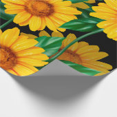 Sonnenblumen nahtlos Muster. Hintergrund mit gelb Geschenkpapier (Ecke)