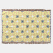 Sonnenblumen nahtlose Blumenmuster Decke (Vorderseite)