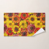 Sonnenblumen Nahtloses Muster Badhandtuch Set (Handtuch)