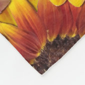 Sonnenblumen Nahtloses Muster Fleecedecke (Ecke)