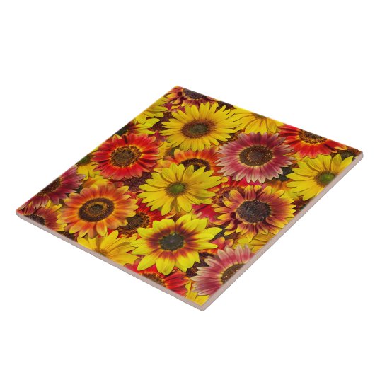 Sonnenblumen Nahtloses Muster Fliese (Seite)