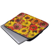 Sonnenblumen Nahtloses Muster Laptopschutzhülle (Vorne Knopf)