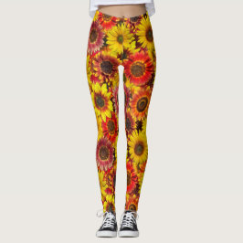 Sonnenblumen Nahtloses Muster Leggings