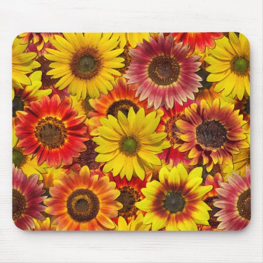 Sonnenblumen Nahtloses Muster Mousepad (Vorne)