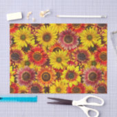 Sonnenblumen Nahtloses Muster Seidenpapier (Handwerk)