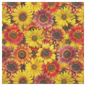 Sonnenblumen Nahtloses Muster Stoff (Nahaufnahme)