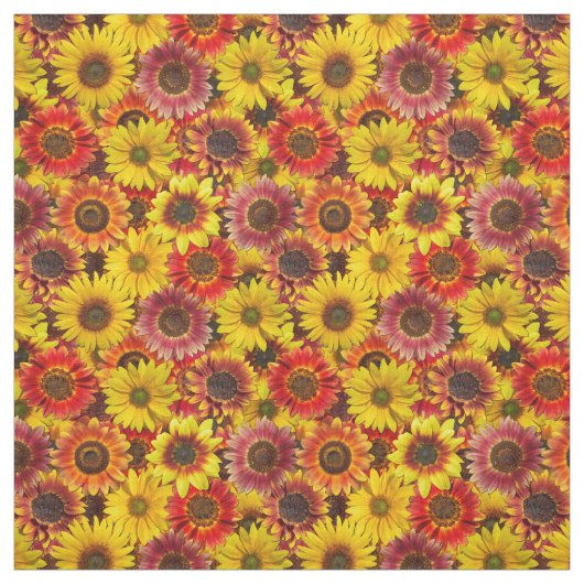 Sonnenblumen Nahtloses Muster Stoff (Muster)