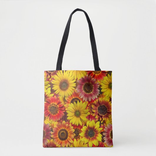 Sonnenblumen Nahtloses Muster Tasche (Vorderseite)