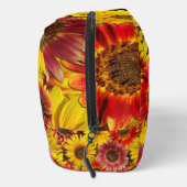 Sonnenblumen Nahtloses Muster Waschbeutel (Rechts)