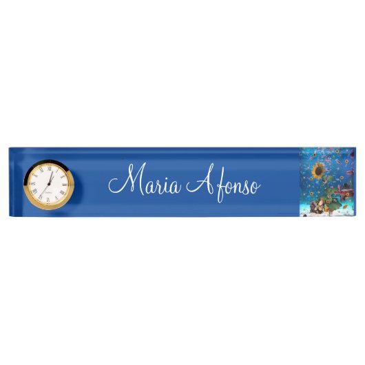 Sonnenblumen Namensplakette (Vorderseite)