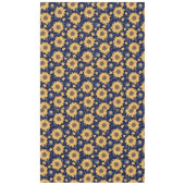 Sonnenblumen Navy blauer Hintergrund  Tischdecke (Vorderseite)