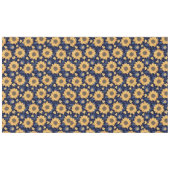 Sonnenblumen Navy blauer Hintergrund  Tischdecke (Vorderseite (Horizontal))