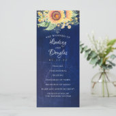 Sonnenblumen Navy Blauer Rustikale Hochzeit im Her Programm (Stehend Vorderseite)