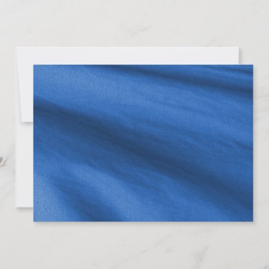 Sonnenblumen Navy Blue Fabric Retirement Party Einladung (Rückseite)